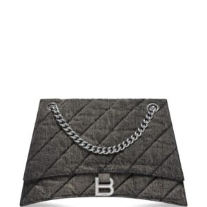 Balenciaga medium Crush denim shoulder bag