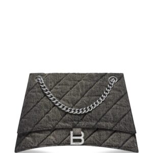 Balenciaga medium Crush denim shoulder bag