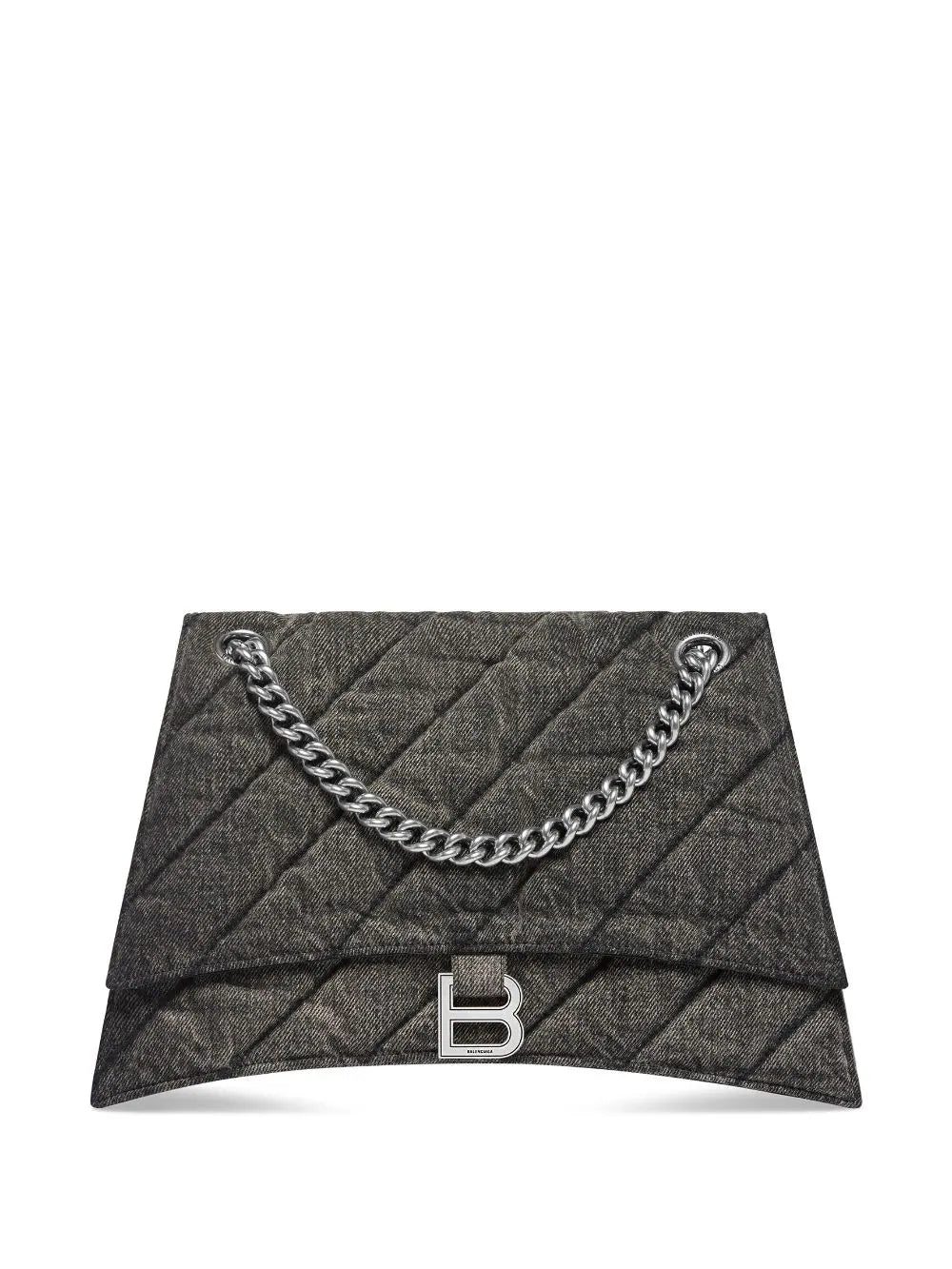 Balenciaga medium Crush denim shoulder bag