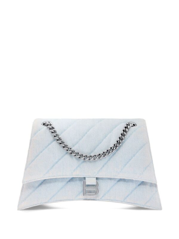 Balenciaga medium Crush quilted denim shoulder bag