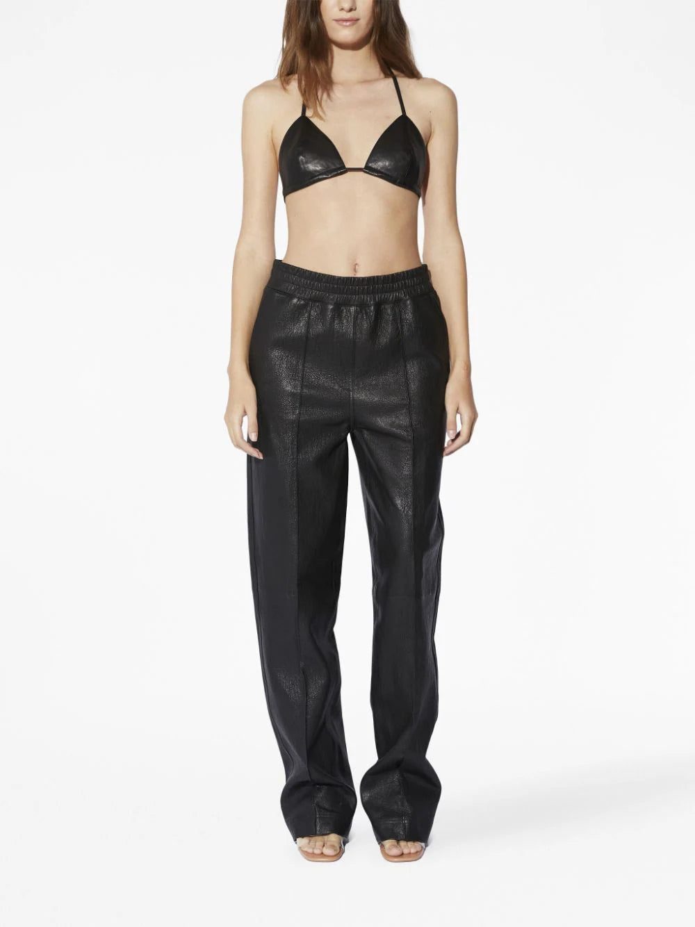 RTA triangle-cup leather bralette - Image 3