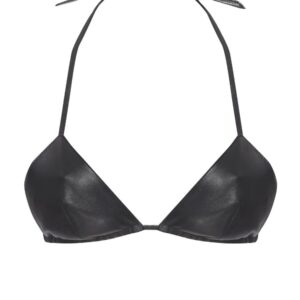 RTA  triangle-cup leather bralette