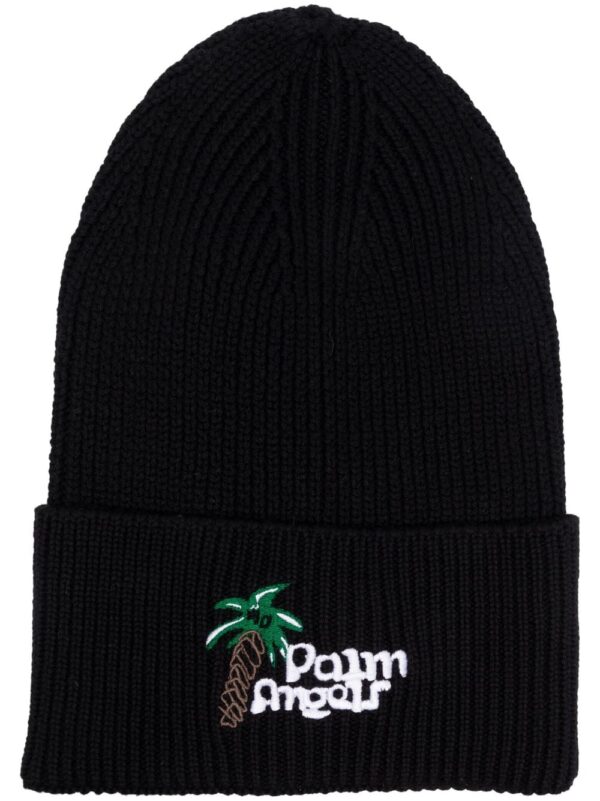 Palm Angels Sketchy embroidered-logo beanie