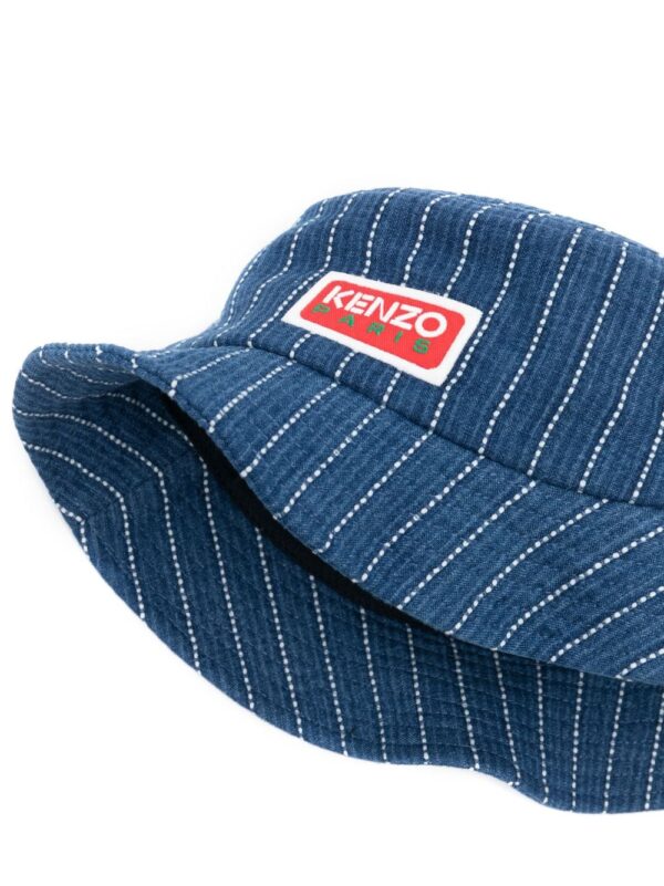 Kenzo logo-patch denim bucket hat - Image 2