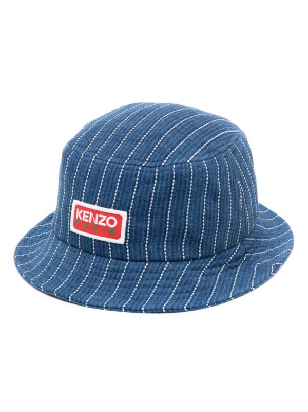 Kenzo logo-patch denim bucket hat