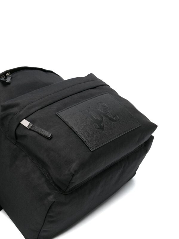 Palm Angels Monogram logo-patch backpack - Image 4