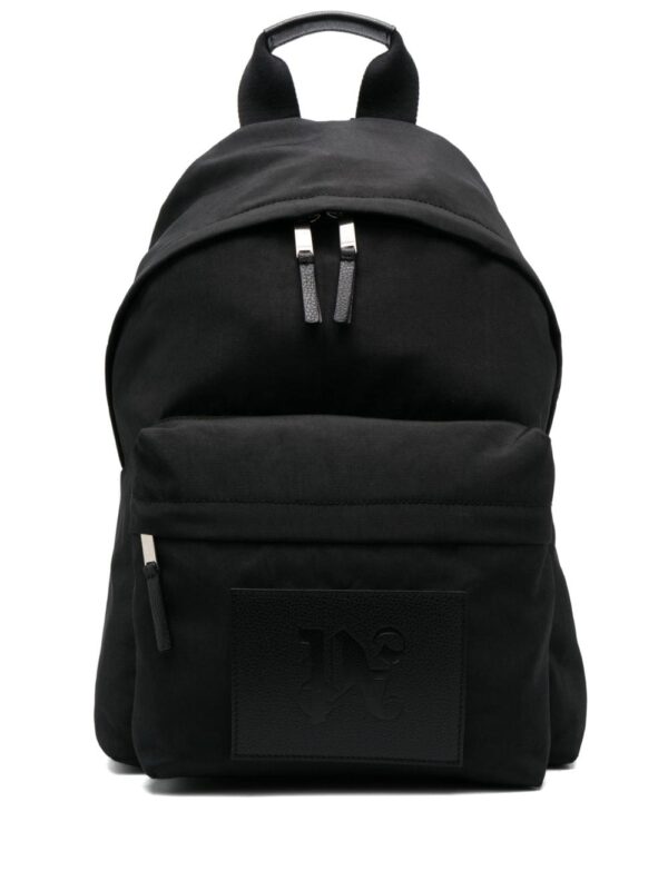 Palm Angels Monogram logo-patch backpack