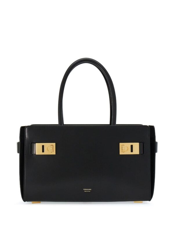 Ferragamo medium Gancini leather tote