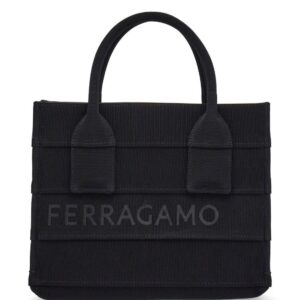 Ferragamo small logo-print tote bag