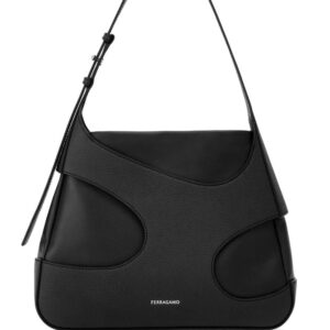 Ferragamo logo-print cut-out detailing shoulder bag