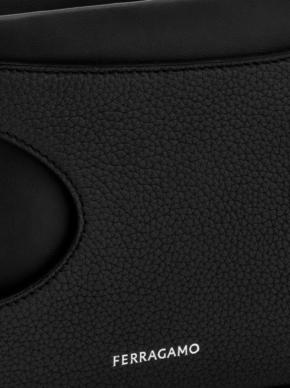 Ferragamo cut-out detailing leather mini bag - Image 4