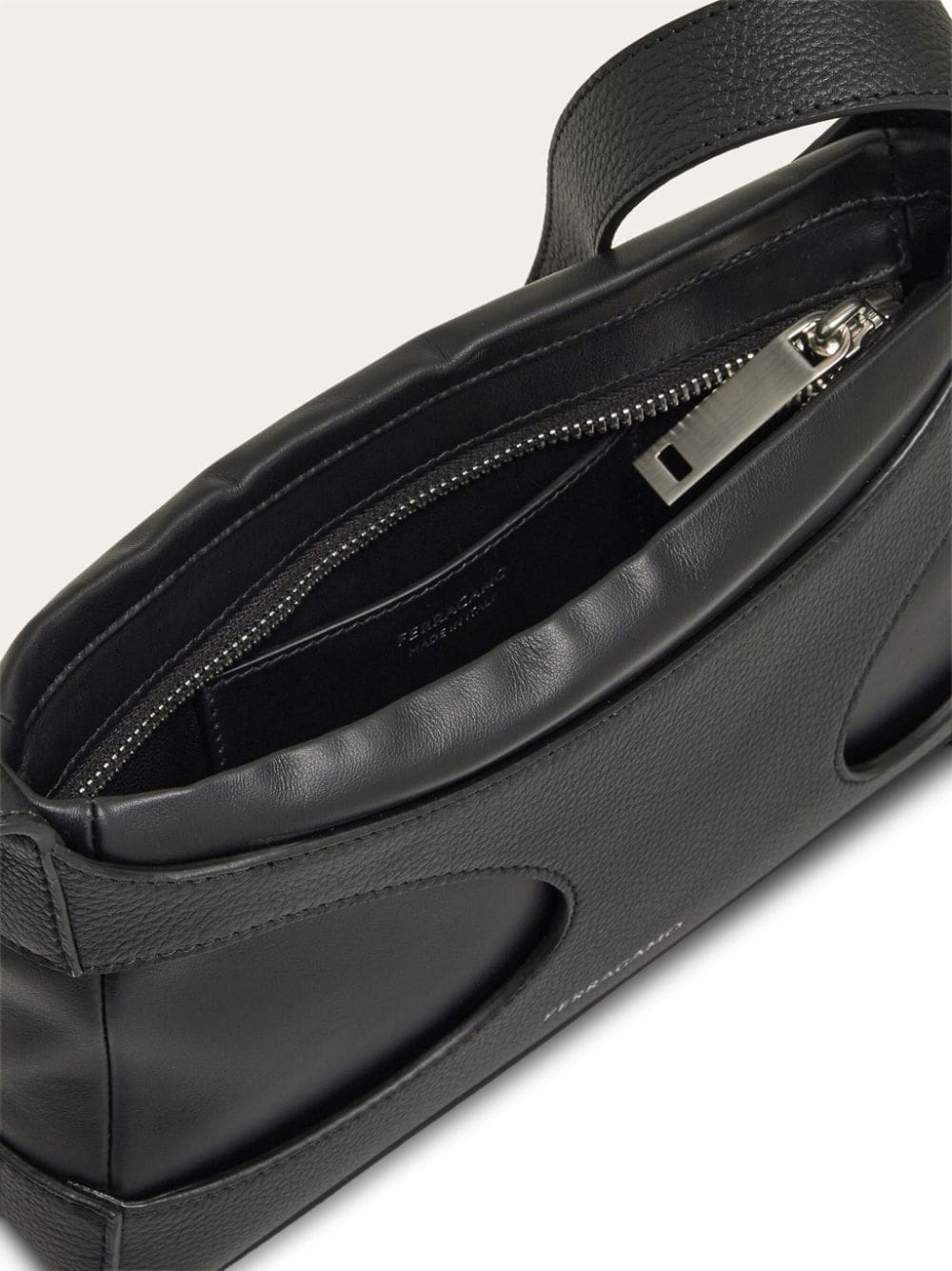 Ferragamo cut-out detailing leather mini bag - Image 5