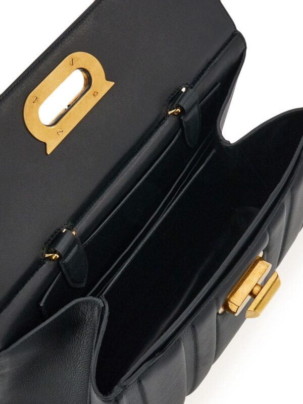 Ferragamo Gancini flip-lock leather tote bag - Image 5