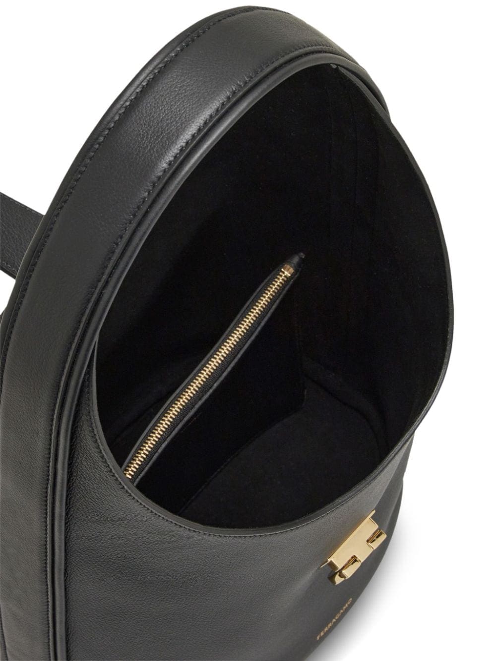 Ferragamo medium Gancini-buckle leather hobo bag - Image 5