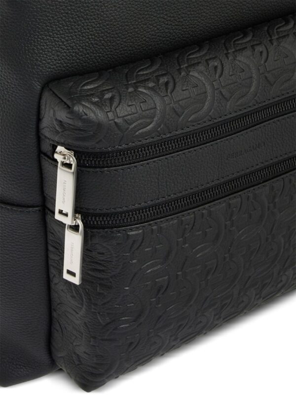 Ferragamo embossed-logo leather backpack - Image 4