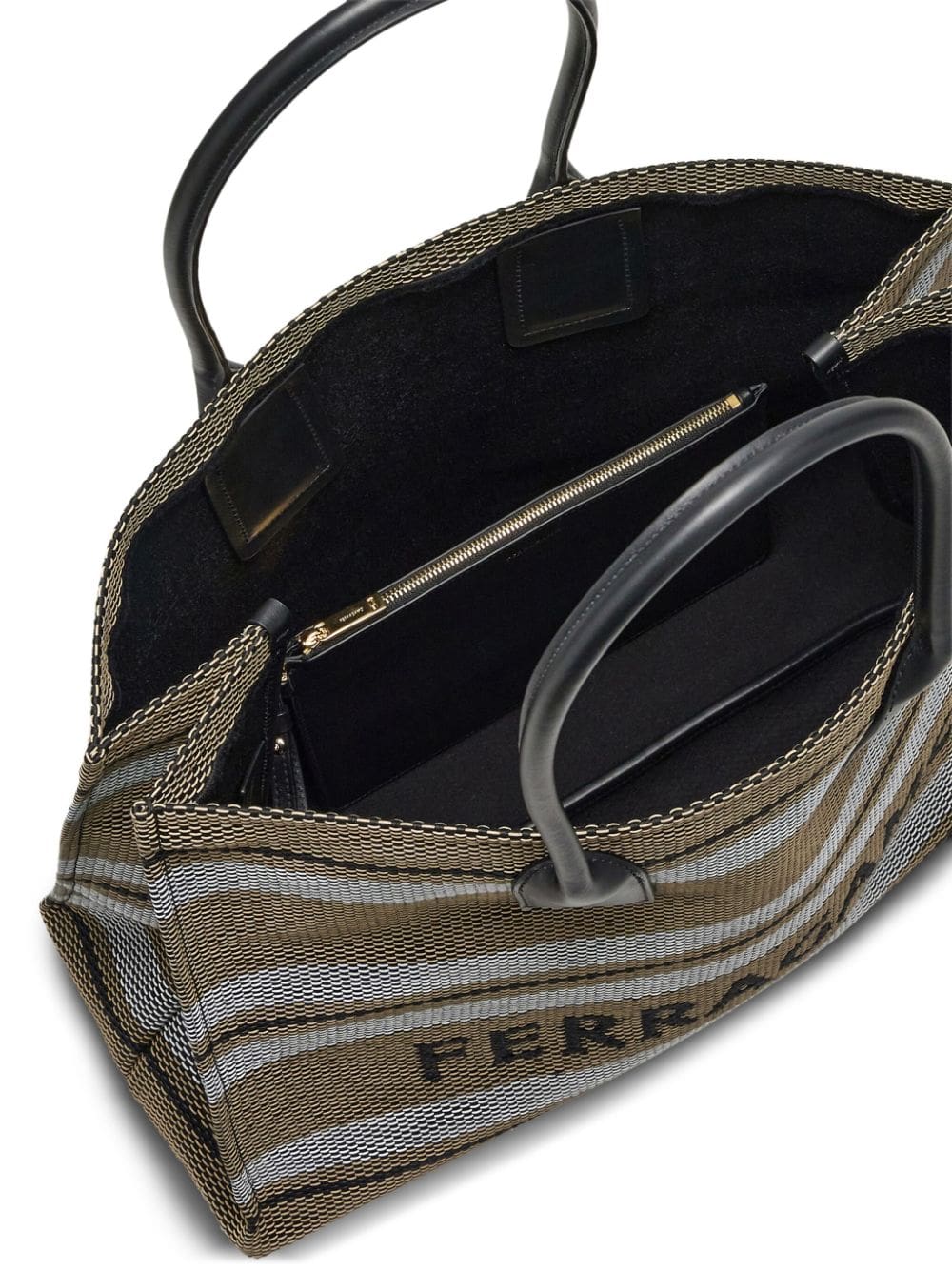 Ferragamo Signature (L) striped tote bag - Image 5