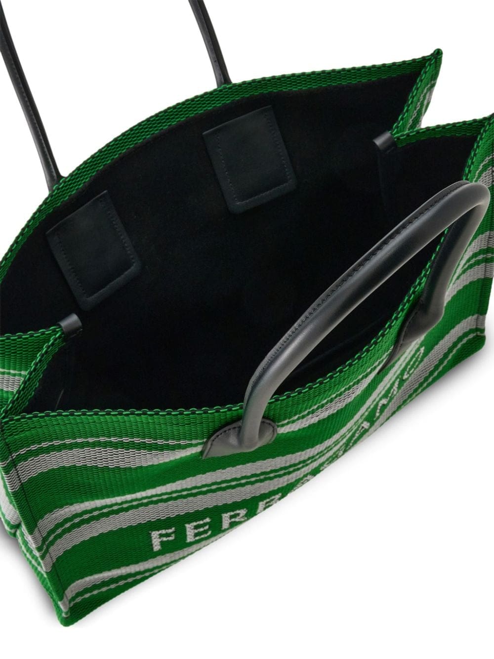 Ferragamo large jacquard striped tote bag - Image 5