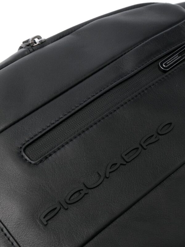 PIQUADRO logo-plaque zipped backpack - Image 4