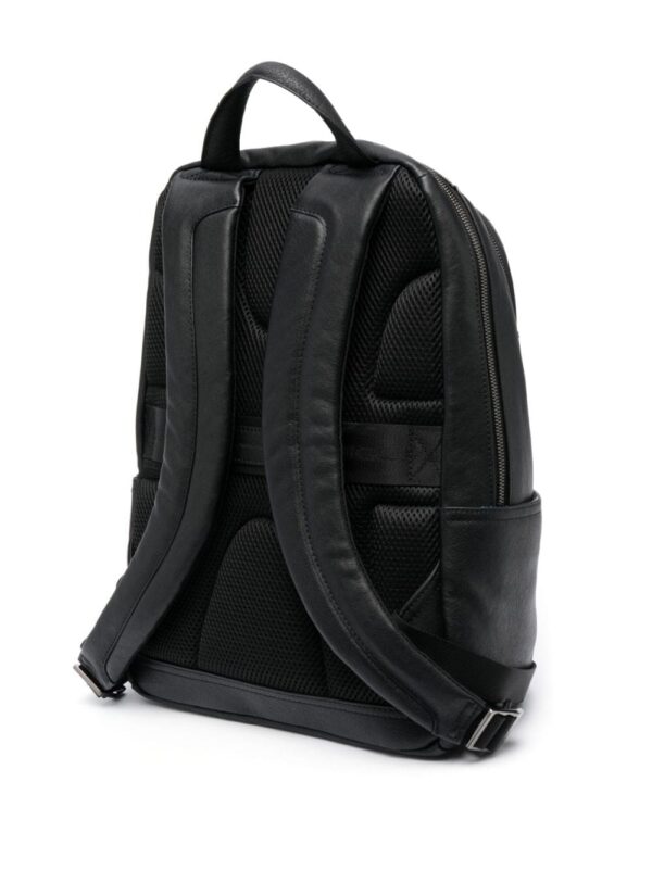 PIQUADRO logo-detail leather backpack - Image 3