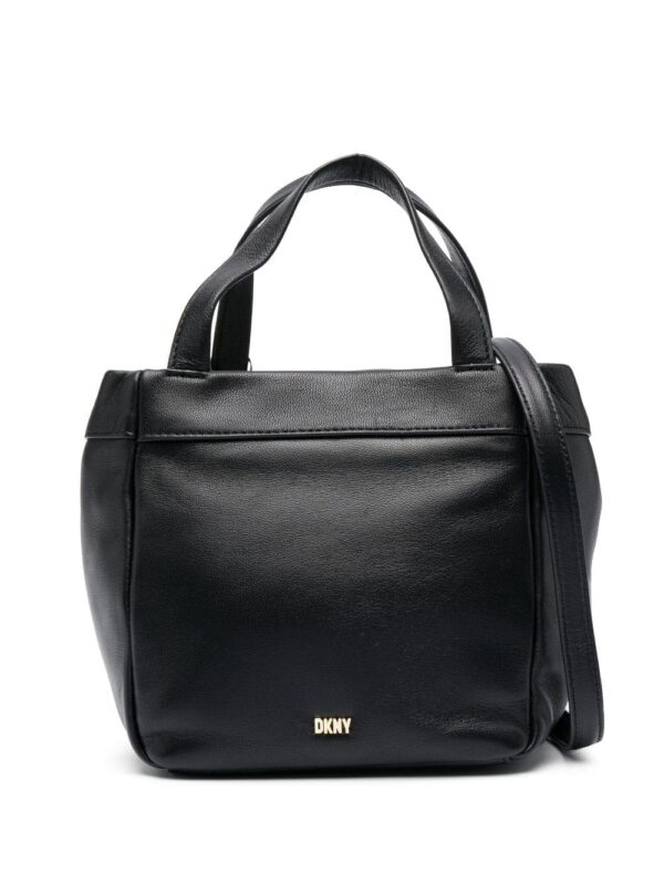 DKNY logo-plaque leather crossbody bag