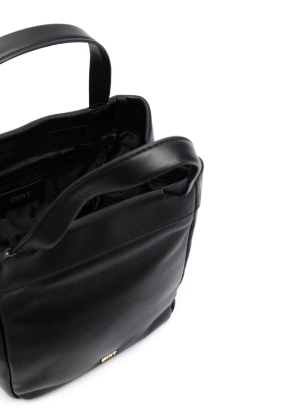 DKNY logo-plaque leather crossbody bag - Image 5