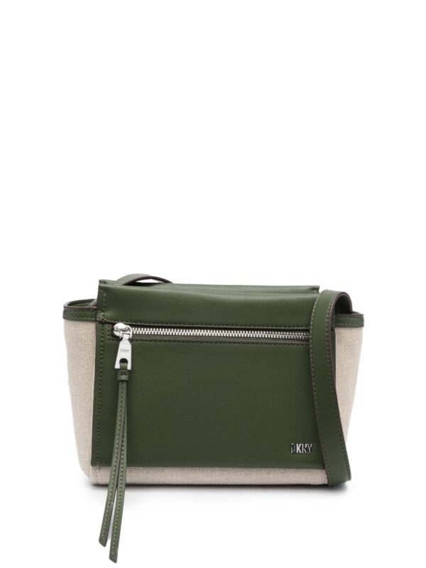 DKNY Pax cotton-linen crossbody bag