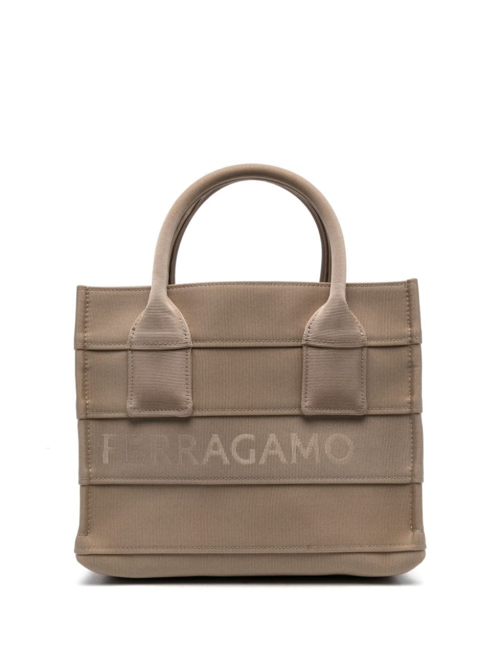 Ferragamo Signature (S) cotton-blend tote bag