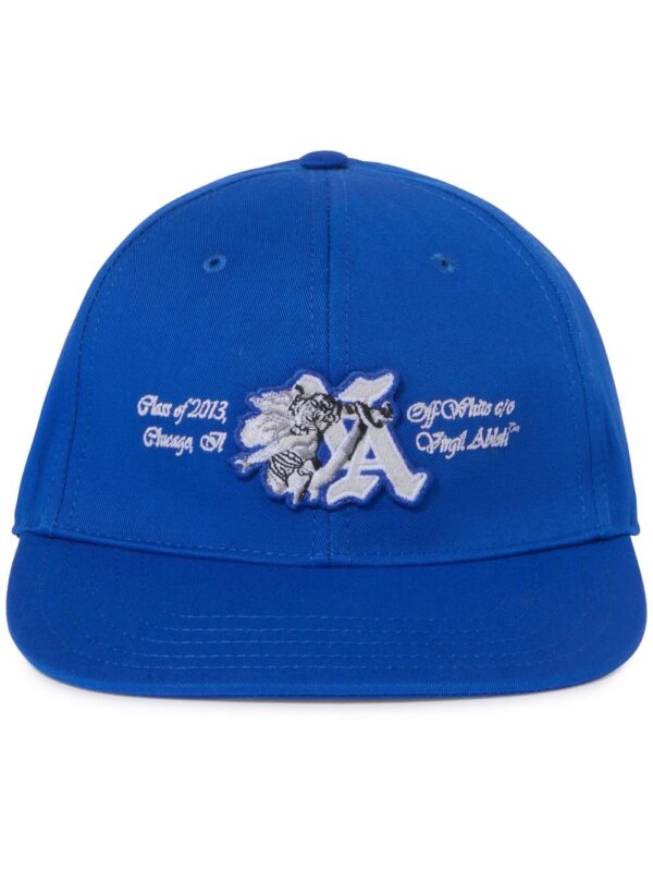 Off-White logo-appliqué cotton baseball cap