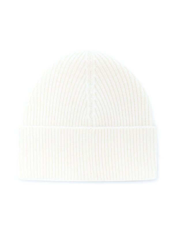 Palm Angels logo-embroidered ribbed beanie - Image 2