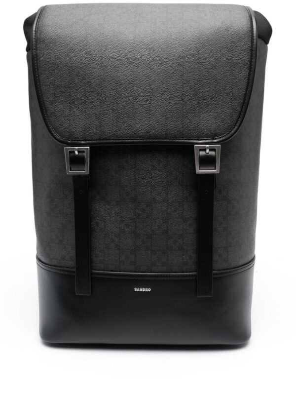 SANDRO Explorer logo-plaque backpack