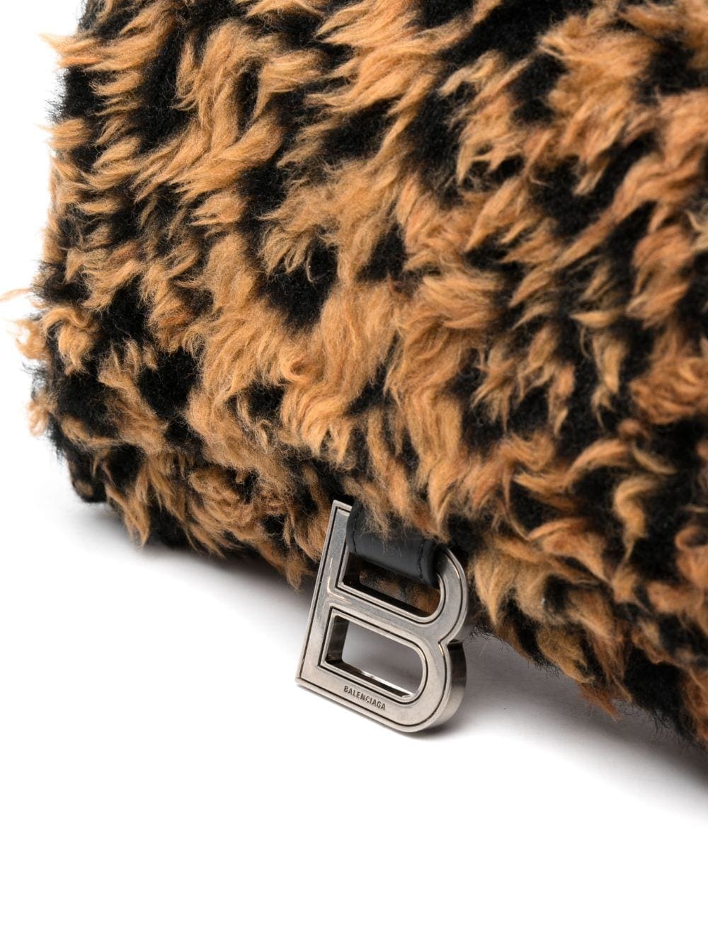 Balenciaga Hourglass fleece clutch bag - Image 4