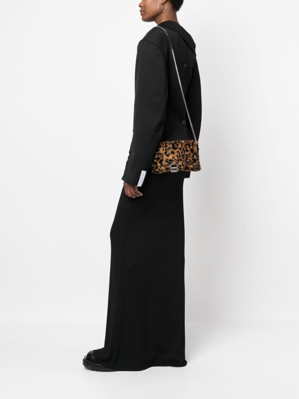 Balenciaga Hourglass fleece clutch bag - Image 2