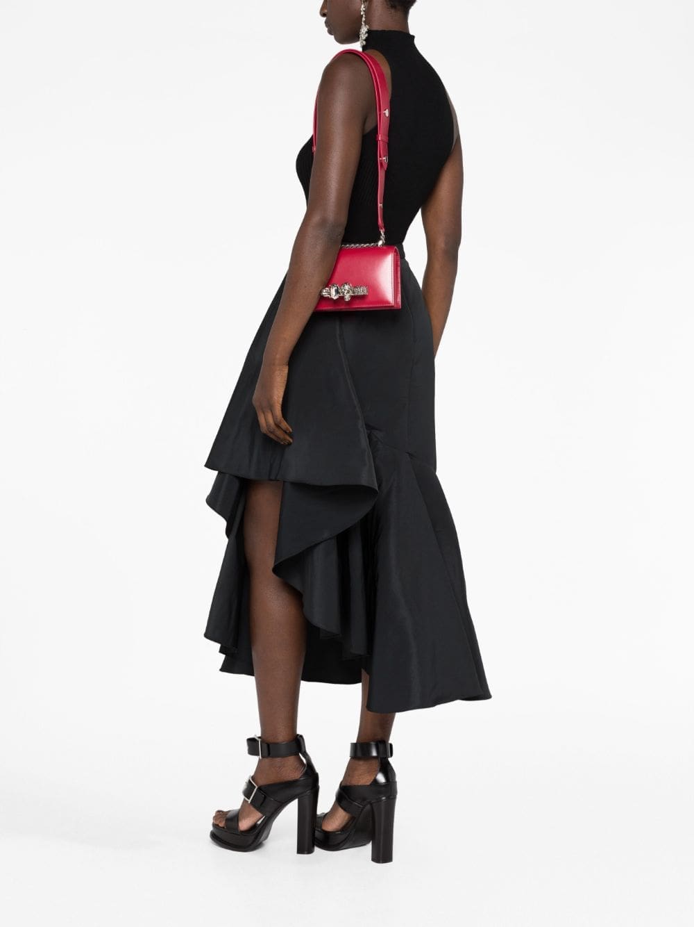 Alexander McQueen skull-motif leather shoulder bag - Image 2