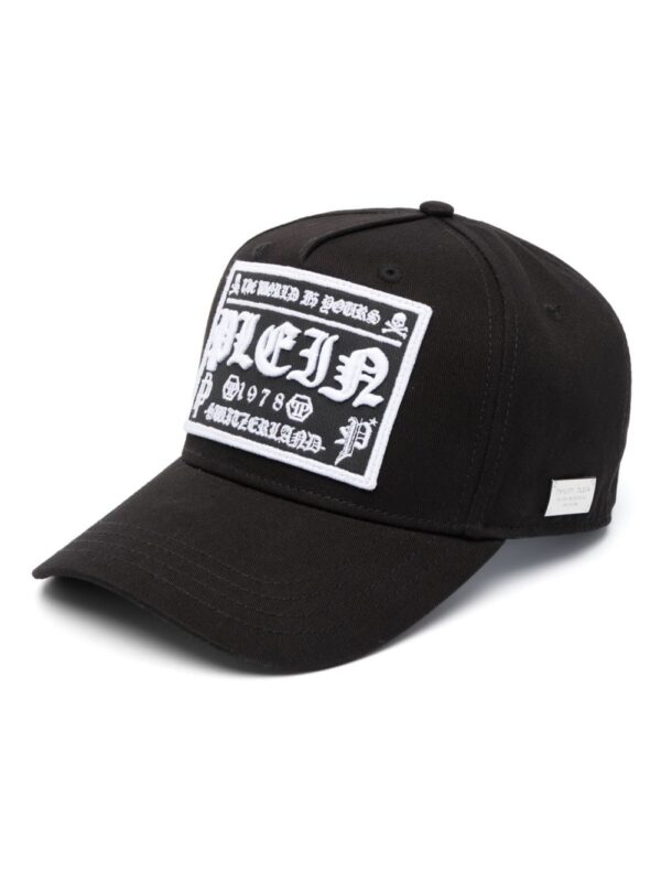 Philipp Plein logo-patch baseball cap