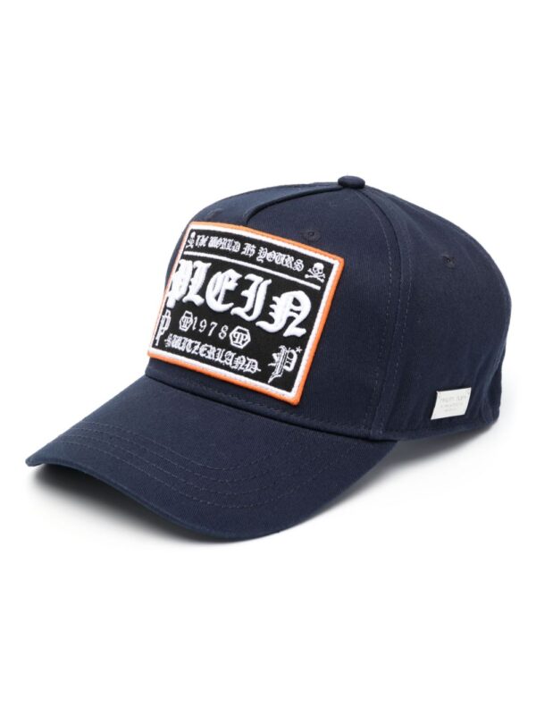 Philipp Plein logo-patch baseball cap