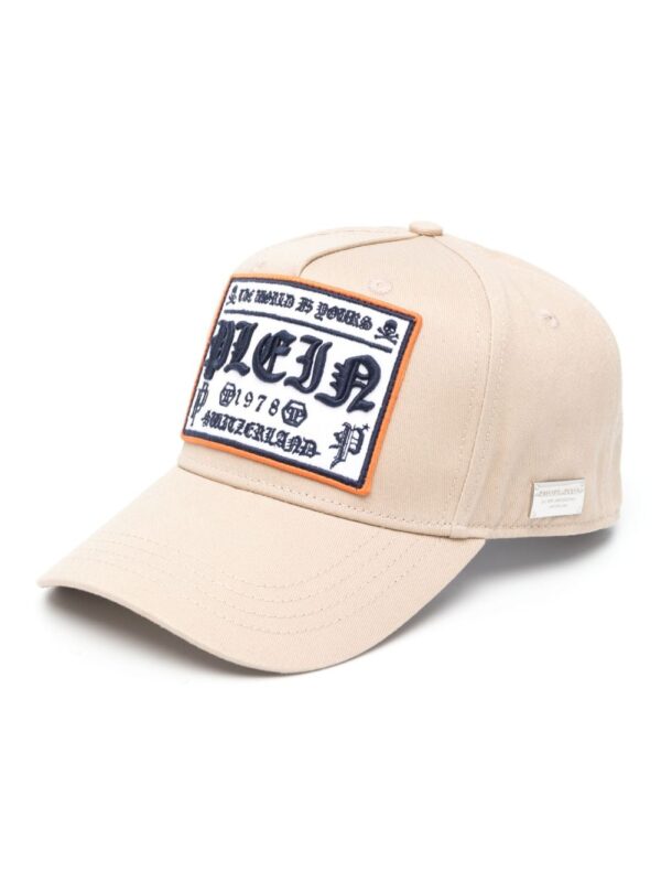 Philipp Plein logo-patch baseball cap