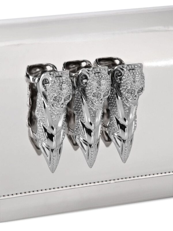 Philipp Plein Mirror leather clutch bag - Image 3