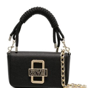 Versace Jeans Couture logo-plaque faux-leather shoulder bag