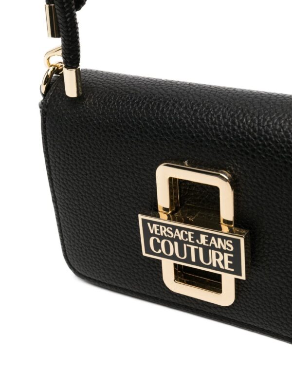 Versace Jeans Couture logo-plaque faux-leather shoulder bag - Image 4