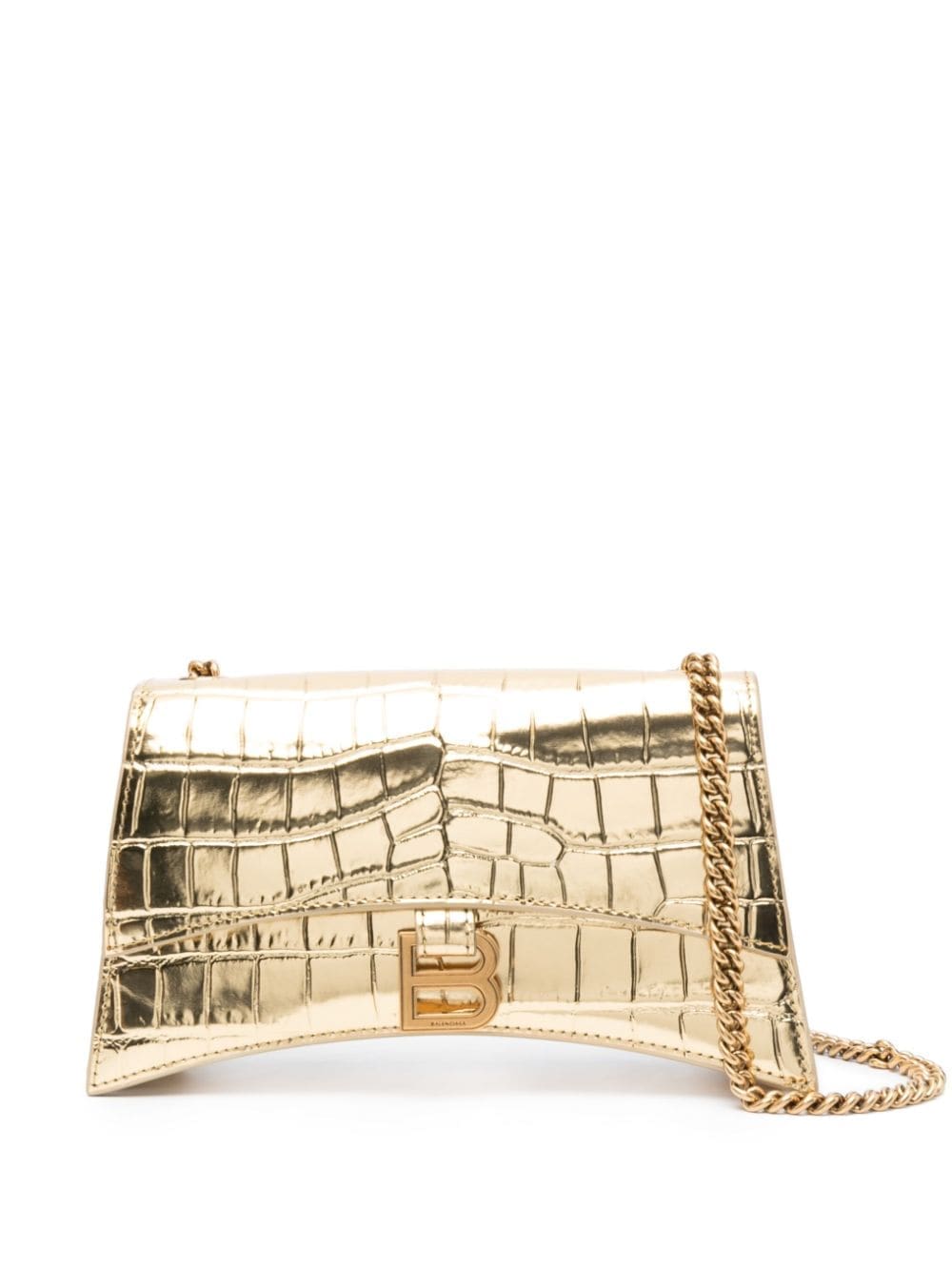 Balenciaga Crush XS metallic crossbody bag