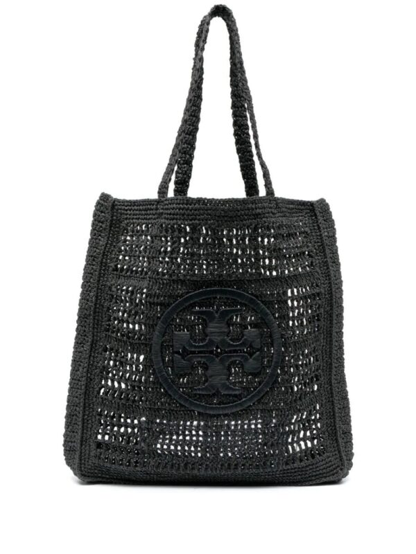 Tory Burch  Ella logo-embroidered crochet tote bag