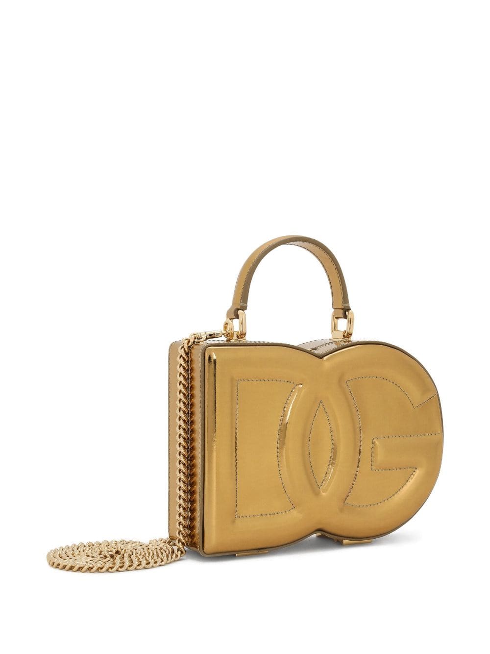 Dolce & Gabbana DG embossed metallic-effect bag - Image 4