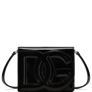 Dolce & Gabbana DG patent-leather crossbody bag