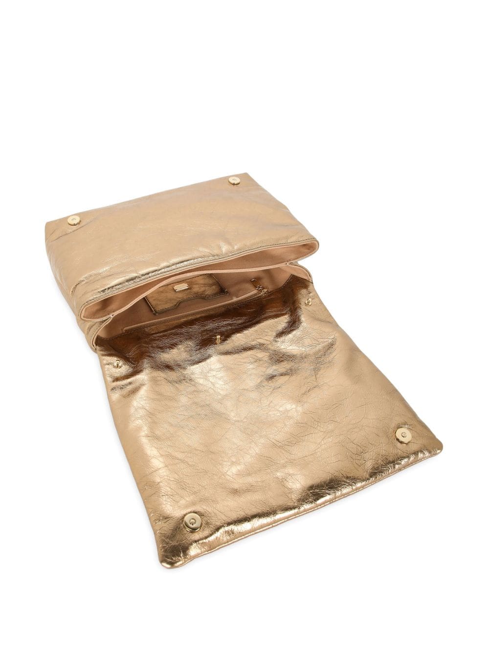 Dolce & Gabbana metallic-effect leather crossbody bag - Image 5