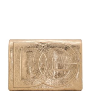 Dolce & Gabbana metallic-effect leather crossbody bag