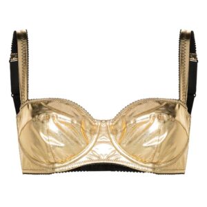 Dolce & Gabbana balconette metallic bra