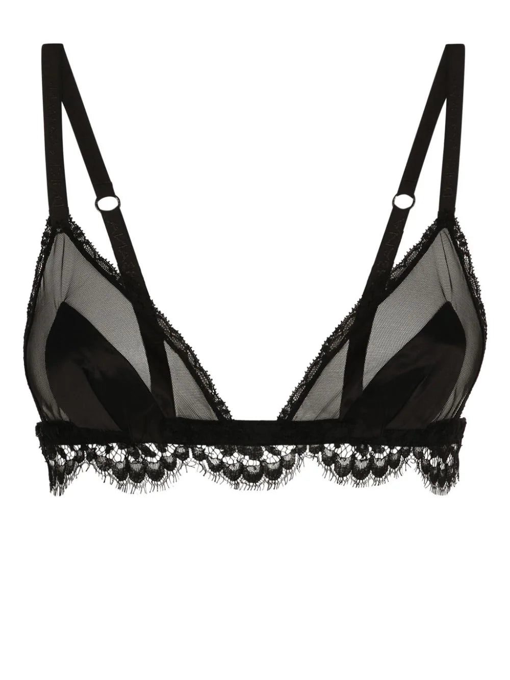 Dolce & Gabbana lace-detailing semi-sheer bra