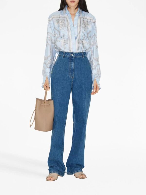 Burberry  Statue-print silk shirt - Image 2
