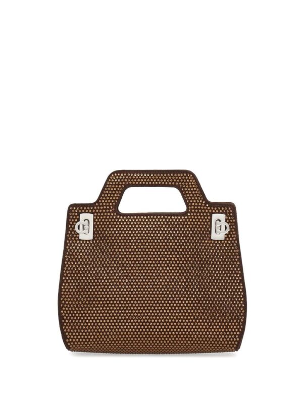 Ferragamo Wanda rhinestone mini bag