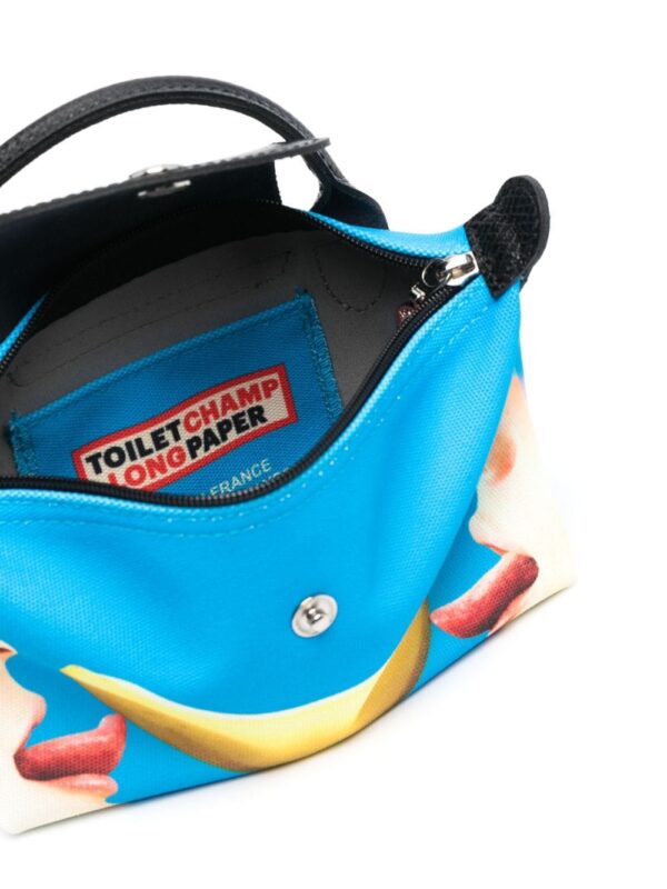 Longchamp  x ToiletPaper printed tote bag - Image 4